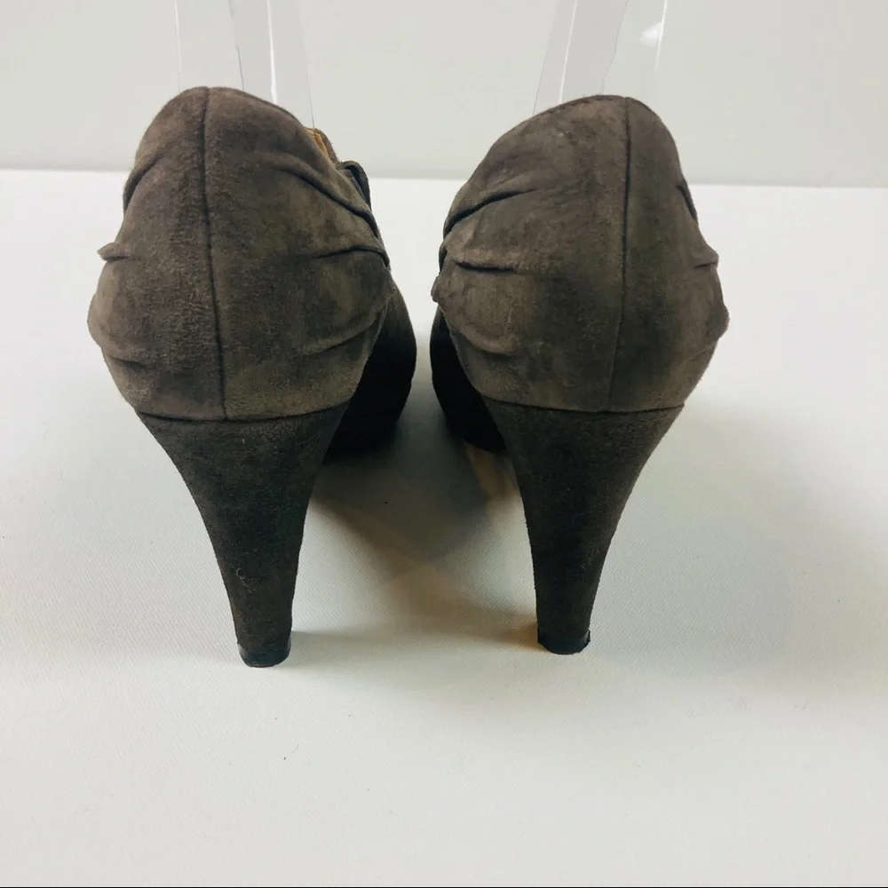 2/$30 Clarks Indigo Heeled Suede Booties 10M
